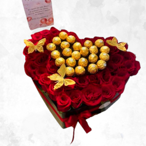 RAMO 4 - Corazón de Rosas y corazón de chocolate